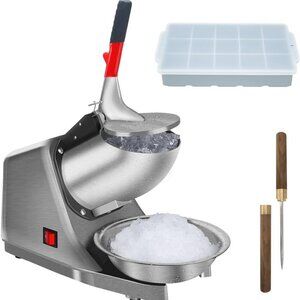 Shaved Ice Maker Electric 143 lbs/hr Silver